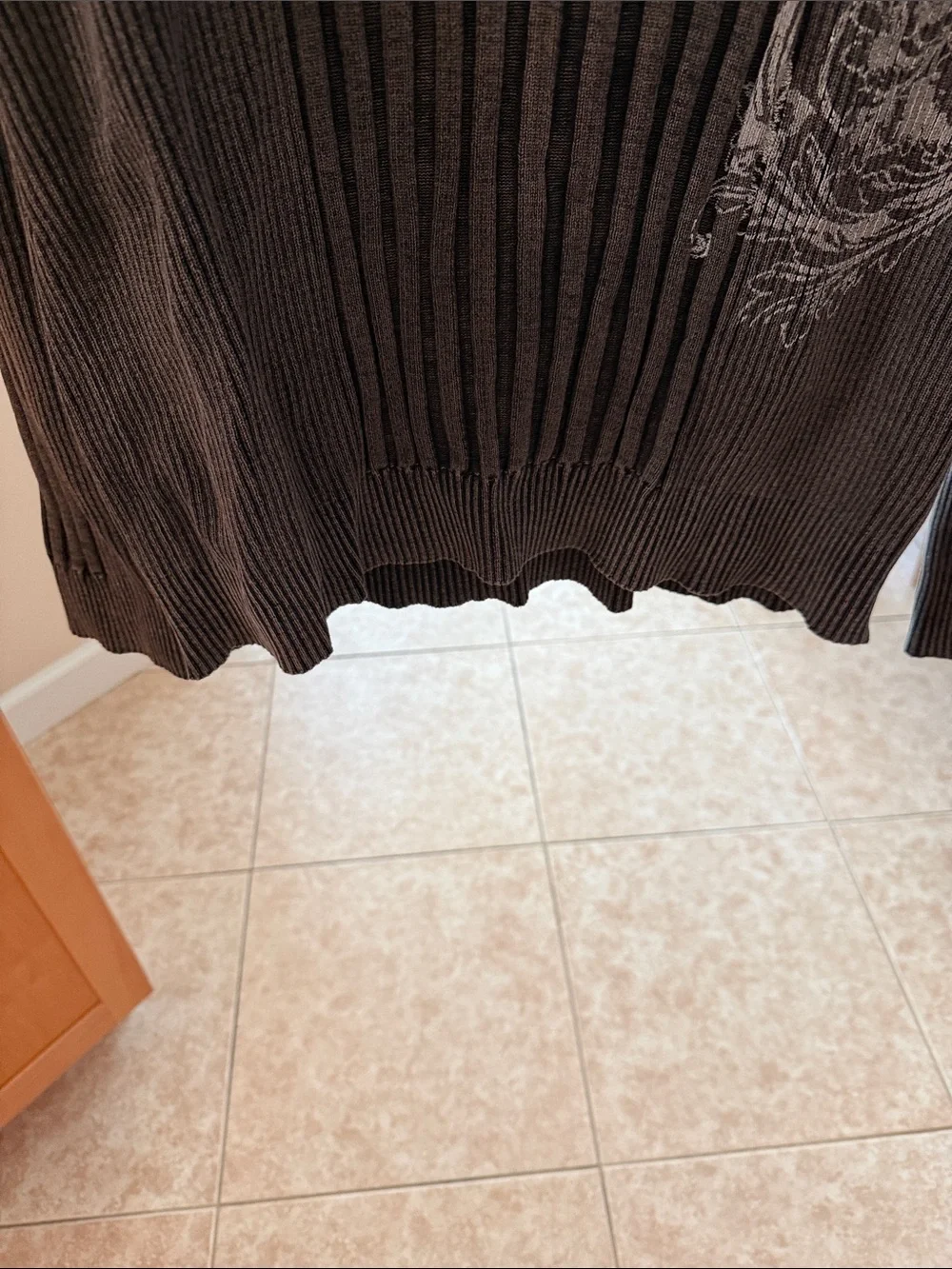 INC International Concepts black ribbed